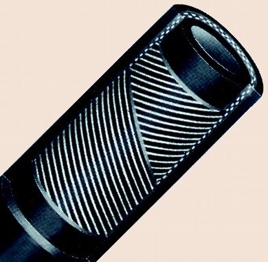 Click to enlarge - High pressure grouting/plaster hose offering good flexibility under pressure. This hose is made from conductive rubber both on the cover and liner. Specially designed for pumping plaster.